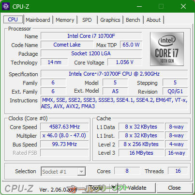 CPU-Z 2.06