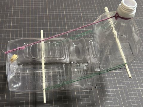 2リットルペットボトルで作るネズミトラップ、完成しました。