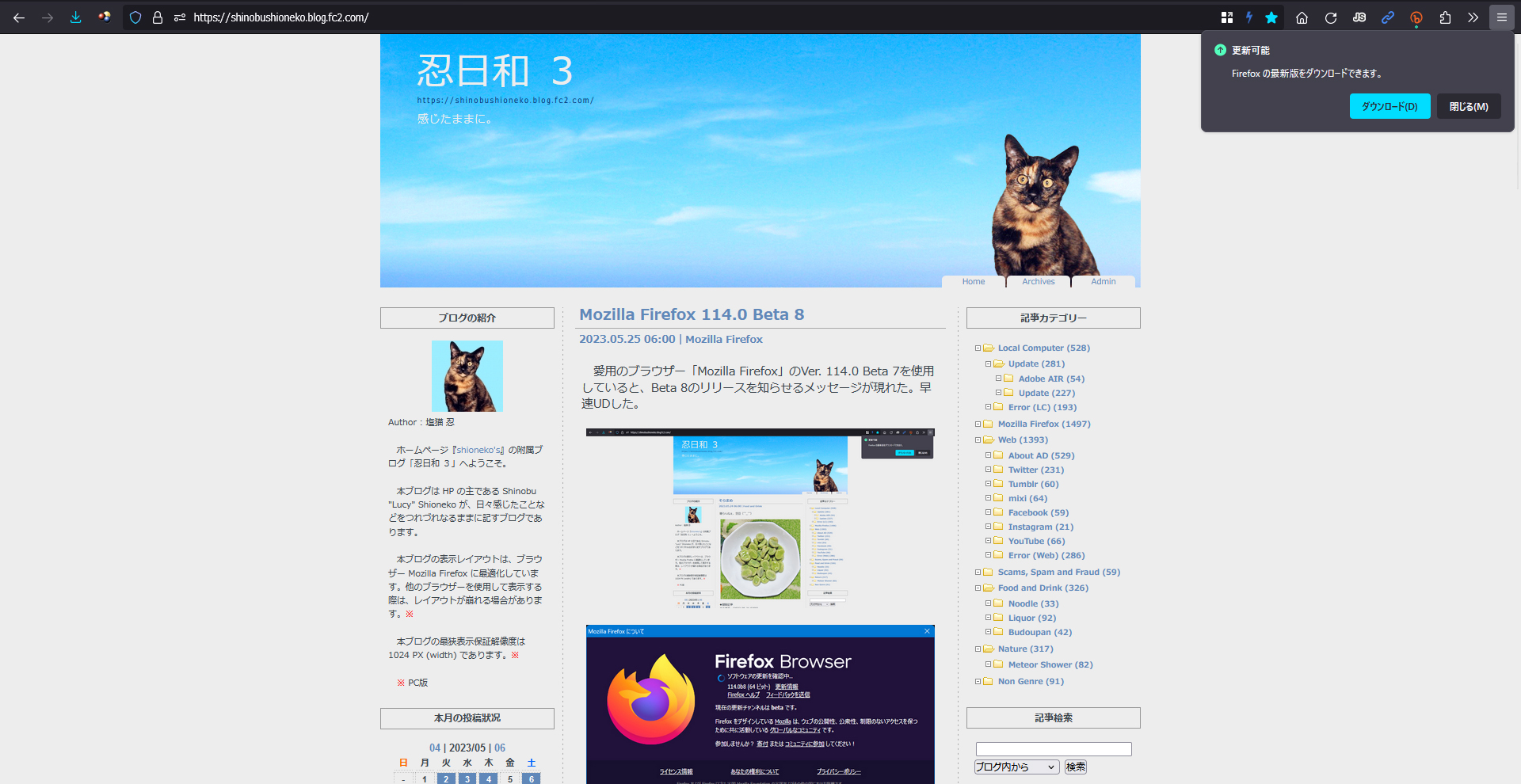 Mozilla Firefox 114.0 Beta 9