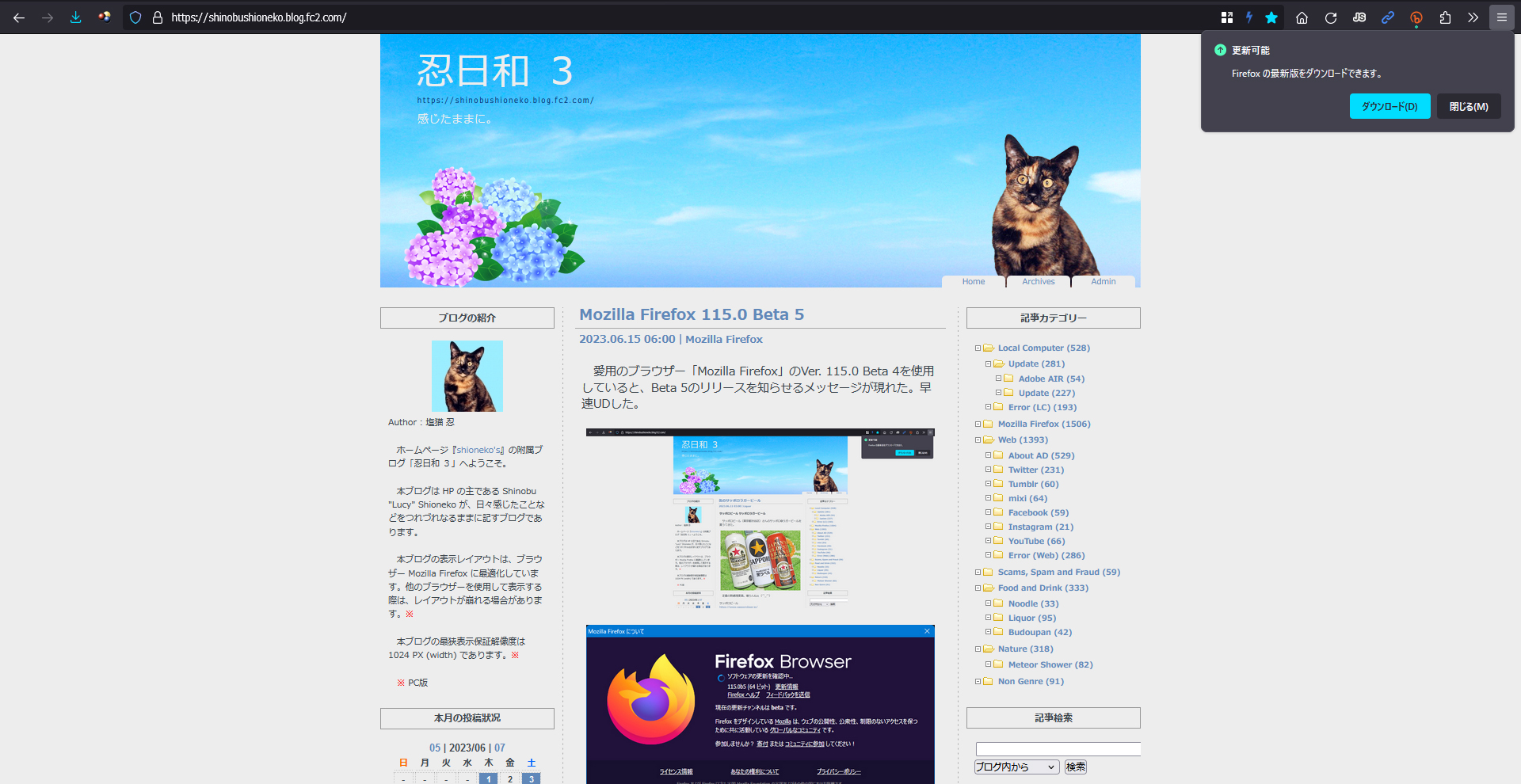 Mozilla Firefox 115.0 Beta 6