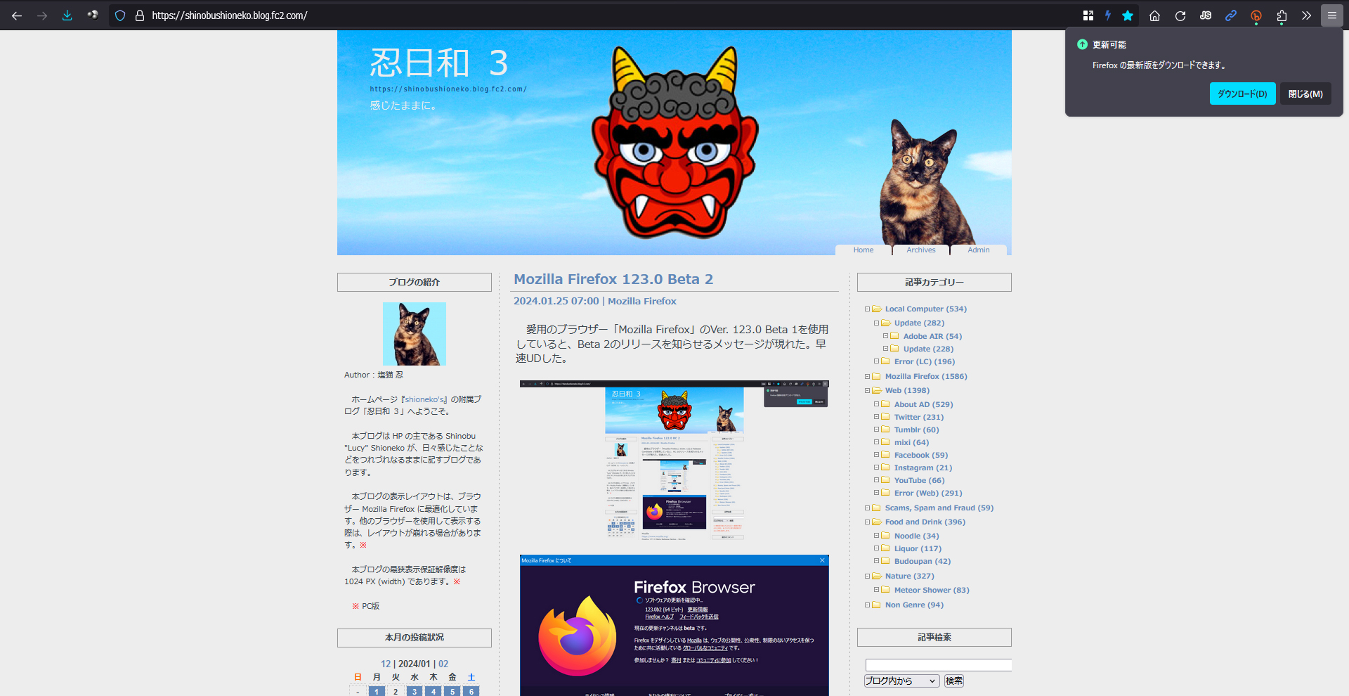 Mozilla Firefox 123.0 Beta 3